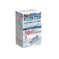 NEILMED SINUS RINSE 50 SOBRES es un sistema de irrigación nasal que ayuda a limpiar las fosas nasales mediante una solución salina