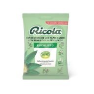 Ricola Bolsa Verde Eucalipto sin azúcar Caramelos sin azúcar con sabor a eucalipto elaborados con una combinación de 13 hierbas suizas que proporcionan un suave efecto balsámico.