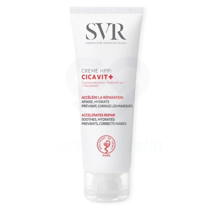 Las irritaciones, los arañazos, el enrojecimiento del pañal, el láser/descamación, las quemaduras solares, el frío extremo dañan la barrera cutánea y pueden crear un riesgo de marcas permanentes de pigmento. CICAVIT+ Crème HPPI calma y favorece inmediatamente la reparación epidérmica acelerada y estética: mantiene el equilibrio de la microbiota cutánea y su nueva fórmula reforzada previene y corrige las marcas rojas y oscuras debidas al proceso de reparación. Su textura "efecto vendaje" protege y devuelve el confort a la piel sin que se sienta pegajosa. Desde las lesiones cotidianas hasta las necesidades específicas de hidratación, CICAVIT+ Crème HPPI se convierte en el aliado esencial de toda la familia.