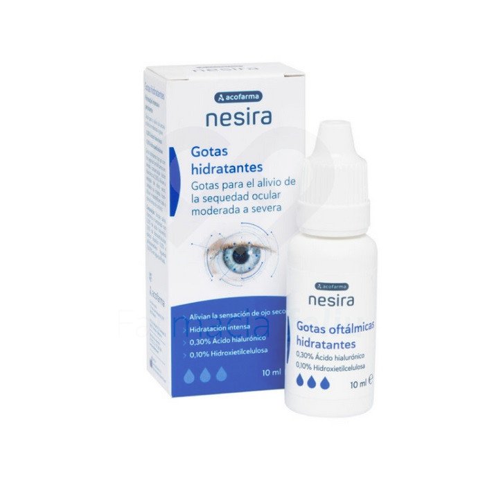 Gotas hidratantes Hidratación intensa y persistente Gotas para el alivio de la sequedad ocular moderada a severa. 0,30% Ácido hialurónico 0,10% Hidroxietilcelulosa Gotas hidratantes tipo gel con dos agentes humectantes en elevada concentración (ácido hialurónico al 0,30%). Alivian la sensación de ojo seco, cansado o irritado. Humectan y rehumectan todo tipo de lentes de contacto.