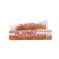 Algasiv Protection Plus Pasta Adhesiva es una crema fijadora diseñada para usuarios de dentaduras postizas. Su fórmula avanzada proporciona una adhesión duradera y una sujeción firme durante todo el día, mejorando la comodidad y la seguridad en el uso de prótesis dentales.