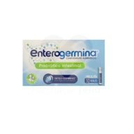 La microbiota es el conjunto de microorganismos presentes en nuestro organismo, mayoritariamente en el tracto gastro intestinal. Su composición varía a lo largo de la vida por distintas situaciones, como la toma de antibióticos, la alimentación, el estrés, etc.. lo que puede ocasionar molestias como diarrea, hinchazón, gases o malestar intestinal. Mantener su equilibrio ayuda al bienestar intestinal y funcionamiento del organismo. Enterogermina es un complemento alimenticio a base de esporas Bacilos clausii que aseguran que el probiótico sea altamente resistente a los jugos gástricos y llegue al intestino 100% vivo. El producto también contiene Eisen para el metabolismo energético normal.