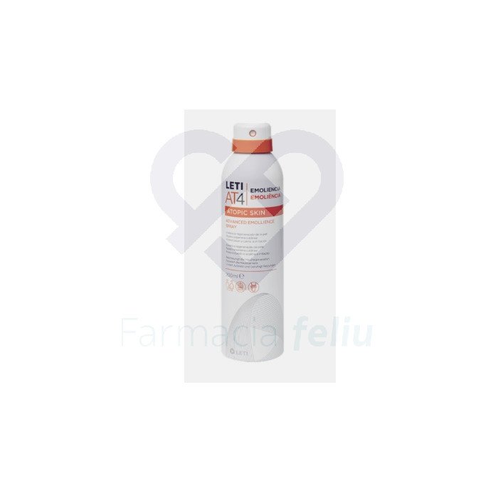 El Leti AT4 Skin Advanced Emollience Spray de 200 ml es un innovador producto diseñado para el cuidado avanzado de la piel. Este spray se caracteriza por su fórmula de microgotículas, que permite una aplicación muy fluida y fácilmente extensible sobre la piel. Su textura ligera asegura una rápida absorción, proporcionando una hidratación profunda y duradera sin dejar residuos grasos. Especialmente formulado para pieles sensibles y secas, este emoliente avanzado ayuda a restaurar la barrera cutánea, aliviando la sensación de tirantez y mejorando la suavidad y elasticidad de la piel.