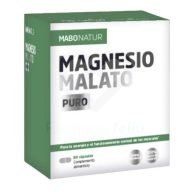 Magnesio malato: Sal orgánica de magnesio y ácido málico, los enlaces iónicos débiles que se rompen fácilmente teniendo mejor solubilidad y absorción en el cuerpo. El ácido málico es parte del ciclo de Krebs y contribuye significativamente a la creación de adenosina trifosfato (ATP). Efecto más suave sobre el organismo y menos efecto laxante, adecuado para personas con problemas gastrointestinales.