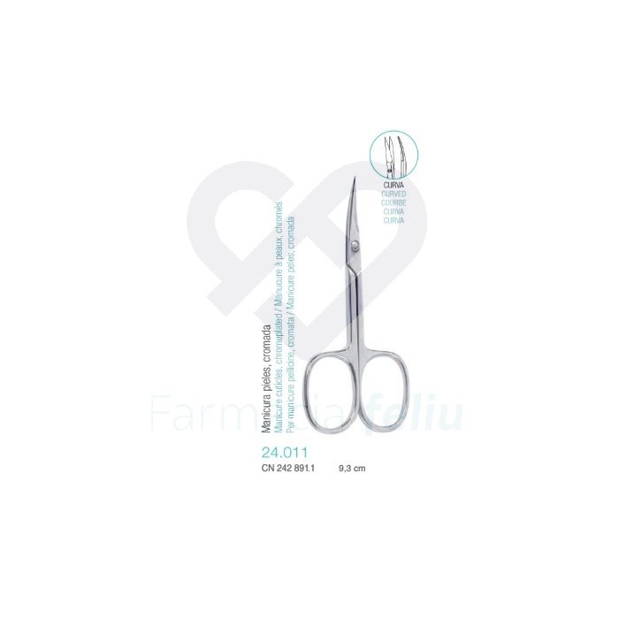 Beter Tijera Manicura pieles, cromada 9,30 cm