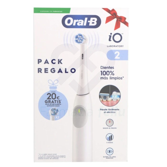 Cepillo Oral B io 2 color blanco con regalo de recambios ultimate calm