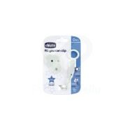 El nuevo All You Can Clip es un clip para chupete universal, compatible con todos los modelos de chupete Chicco (formato botón o anilla). Práctico para la vida cotidiana.