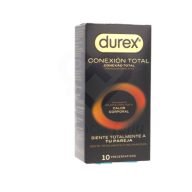 Conexión más real. Placer sin barreras. El nuevo Durex Conexión Total ha sido desarrollado con la innovadora tecnología Body Feel, que mejora la transferencia del calor corporal para una experiencia más íntima y natural. Fabricado con nitrilo, un material avanzado que se adapta mejor a la forma del pene y conduce el calor de forma superior al látex tradicional, este preservativo es la opción ideal para quienes buscan mayor sensibilidad sin comprometer la protección.