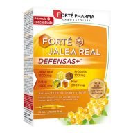 FORTÉ JALEA REAL DEFENSAS+, una fórmula completa que asocia todos los tesoros de la colmena para que actúen sinérgicamente: la Jalea Real, el Polen, el Própolis y la Miel. Alegaciones: El polen ayuda a fortalecer el cuerpo, favorece la vitalidad y ayuda a reforzar la inmunidad naturalmente. Sin conservantes, sin colorantes, sin azúcares añadidos*, sin edulcorantes. Sin gluten. Sin lactosa. Sin huevo. Sin soja. Sin fenilalanina. *Contiene azúcares presentes naturalmente (miel).