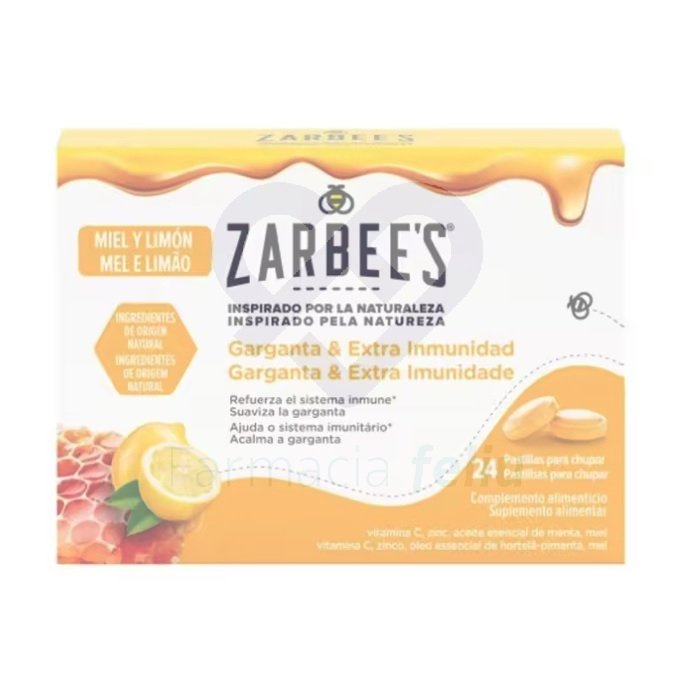 Zarbee´s pastillas garganta y extra inmunidad