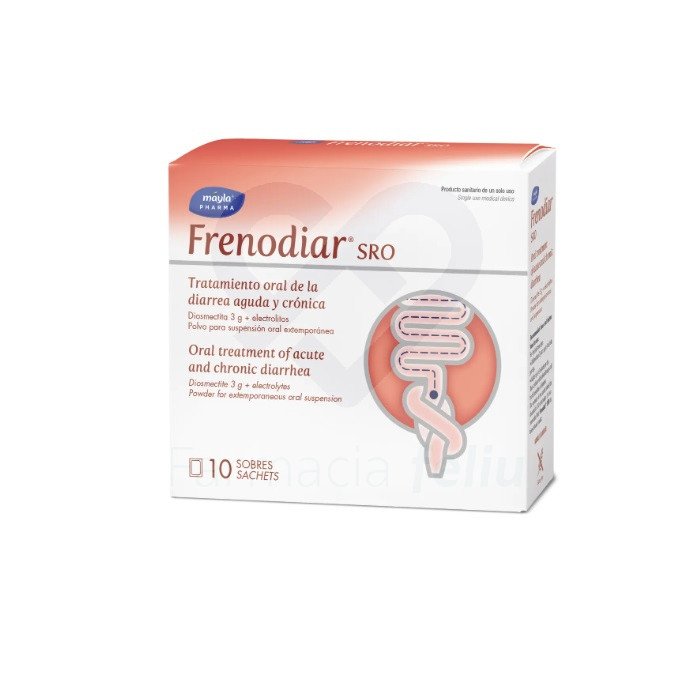Si has respondido que sí a algunas de estas preguntas, desde Máyla® Pharma te recomendamos FRENODIAR® SRO, un producto sanitario para el tratamiento oral de la diarrea aguda y crónica y de los síntomas dolorosos asociados a enfermedades gastrointestinales. Frenodiar® SRO también está indicado para la profilaxis de la diarrea debida a radioterapia y quimioterapia.