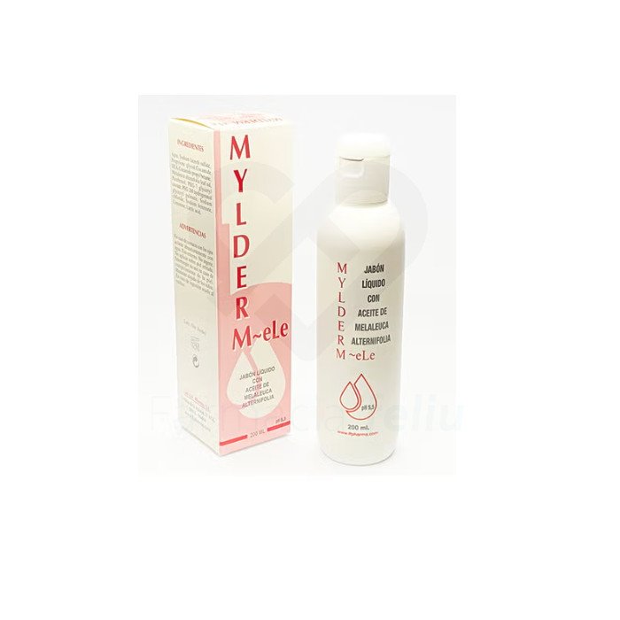 Consigue una piel calmada, fresca y limpia con el jabón líquido Mylderm-ele. Debido a que el componente principal de Mylderm-ele es el aceite de melaleuca alternifolia conocido también como aceite de árbol de té o tea tree oil. Las propiedades antisépticas, antimicóticas y antibacterianas del aceite de melaleuca alternifolia, sirven para aliviar las patologías provocadas por las pieles grasas, secas y sensibles. Y al tener un pH 5,5 (que es similar al pH natural de la piel), el jabón líquido de Mylderm-ele también se recomienda para la higiene íntima femenina y masculina.