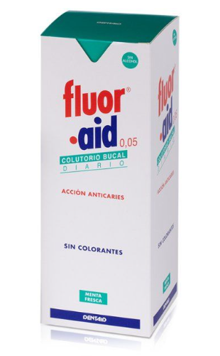 Fluor Aid 0,05 Colutorio Diario Previene Caries, 500ml - Imagen 2