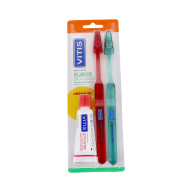 Vitis Access Suave Cepillo Dental Cabezal Pequeño Duplo