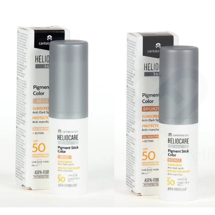 Heliocare Stick Opti D Protector solar para zonas delicadas en dos colores